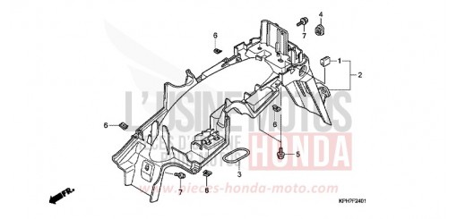 GARDE-BOUE ARRIERE (2) ANF1257 de 2007